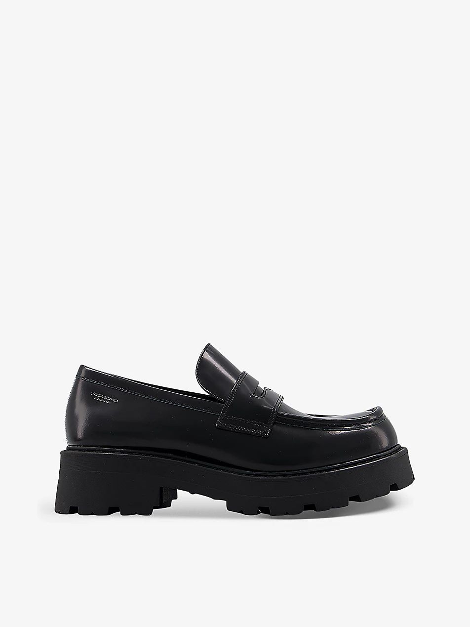 Cosmo 2.0 slot-embellished leather loafers | Selfridges