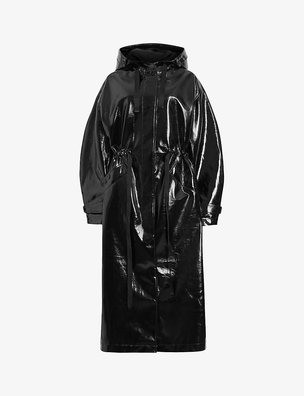 Erna patent faux-leather coat | Selfridges