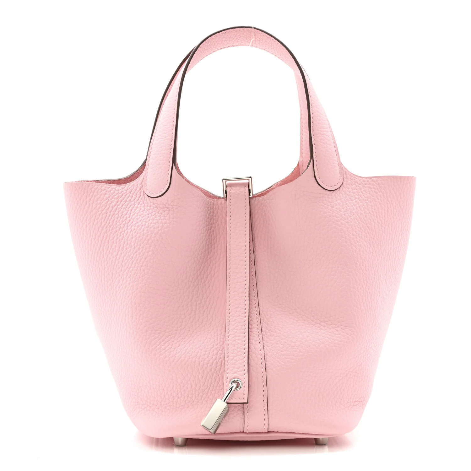 Hermes Taurillon Clemence Picotin Lock 18 PM Rose Sakura | FASHIONPHILE (US)