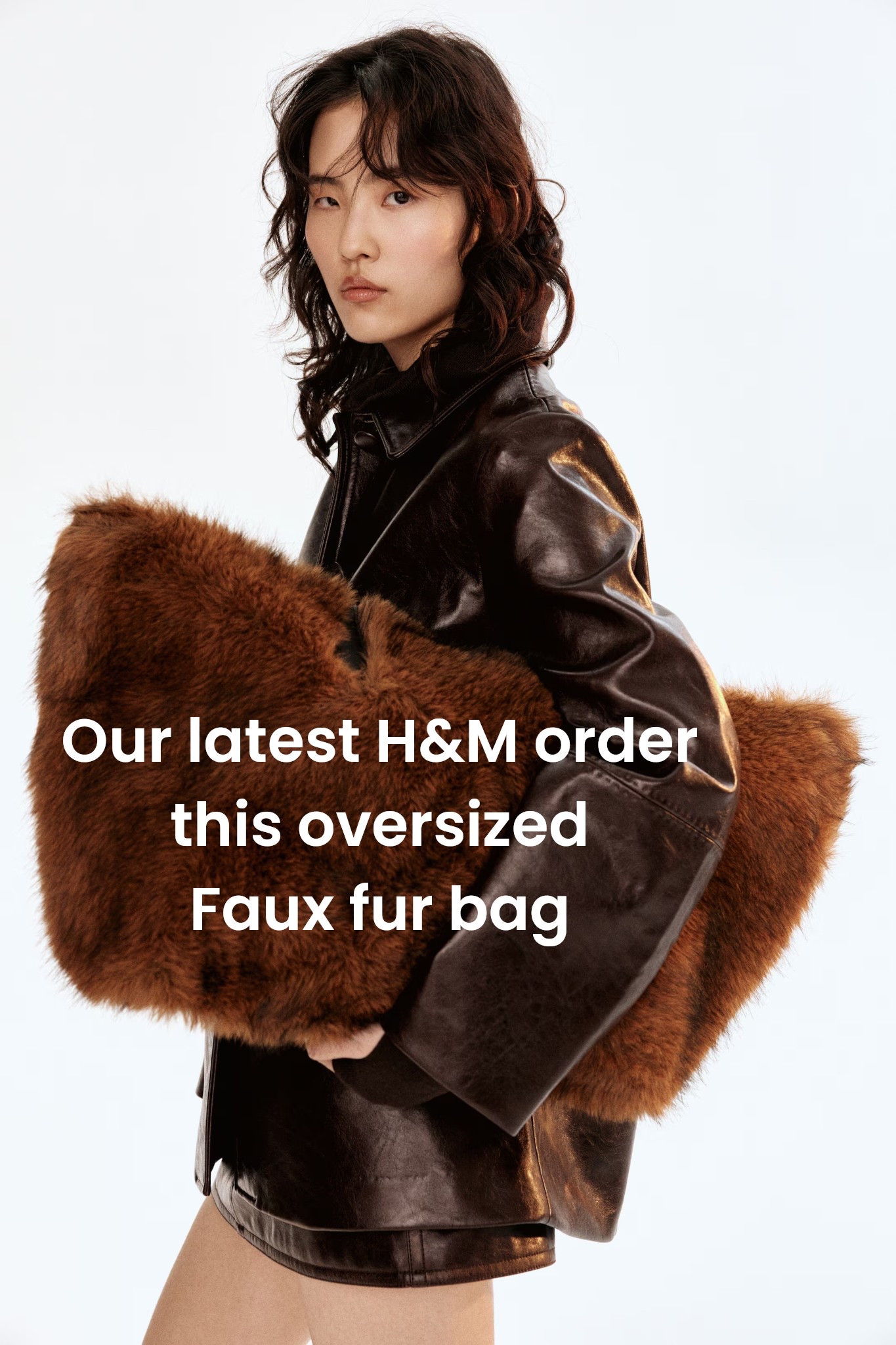 Chocolate brown faux fur oversized tote bag we ordered with H&M!! Obsessed 🤎🤎🐻🐻 

#LTKSeasonal #LTKFindsUnder50 #LTKU