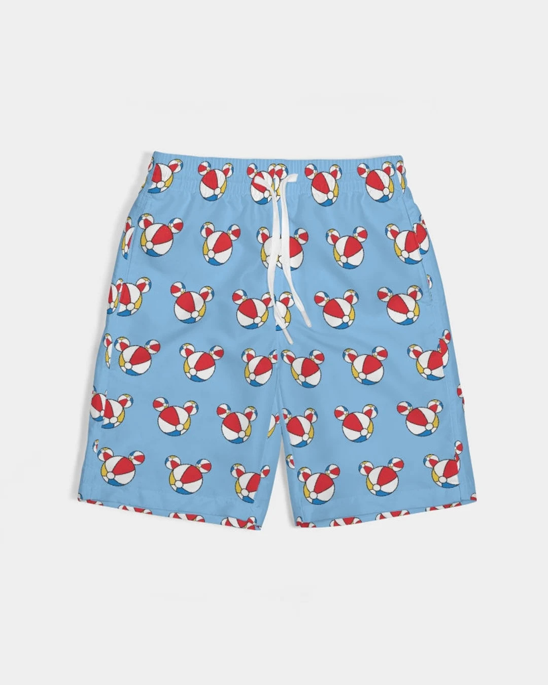 Youth Mickey Themed Beachball Nautical Swim Trunks Boys All-over Print Swim Trunk - Etsy | Etsy (US)