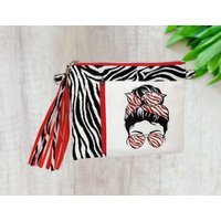 Zebra Clutch, Glitter Crossbody, Wristlet, Red Bag | Etsy (US)