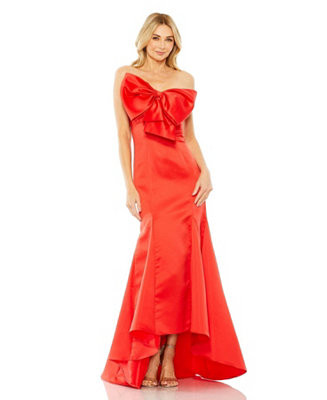 Women's Ieena Strapless Bow Mermaid Gown | Macy's