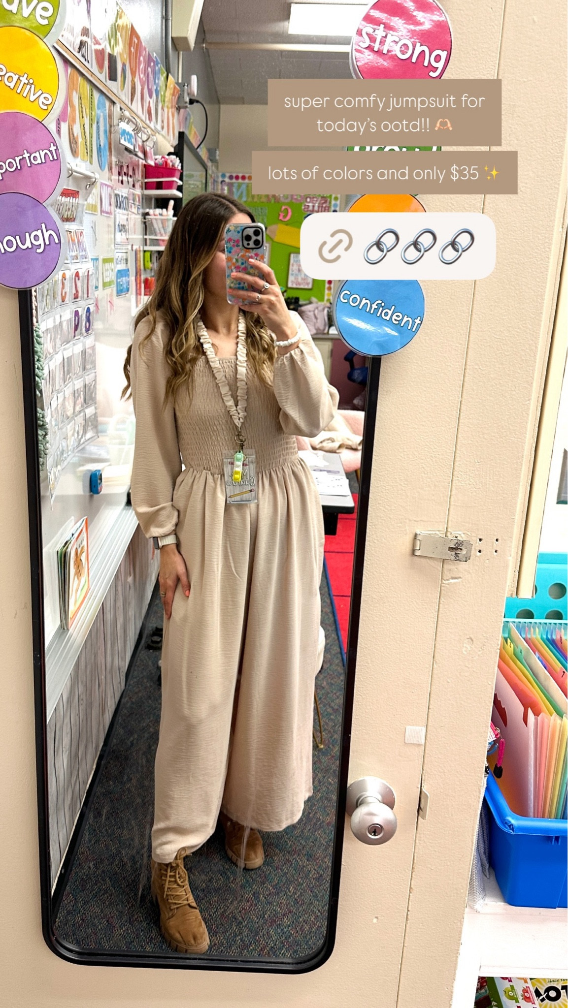 super comfy jumpsuit for today’s ootd!! 🫶🏻

lots of colors and only $35 ✨