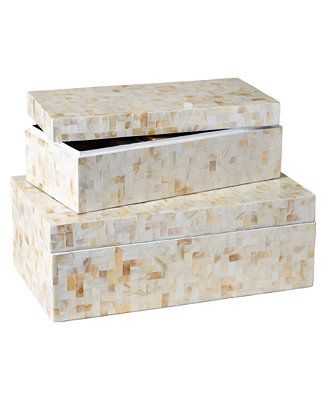 Lamina Decorative Boxes, Set of 2 | Macys (US)