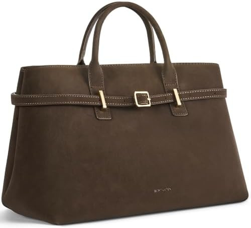 BOSTANTEN Top Handle Purses for Women Vegan Leather Suede Tote Satchel Bag Designer Fall Handbag ... | Amazon (US)