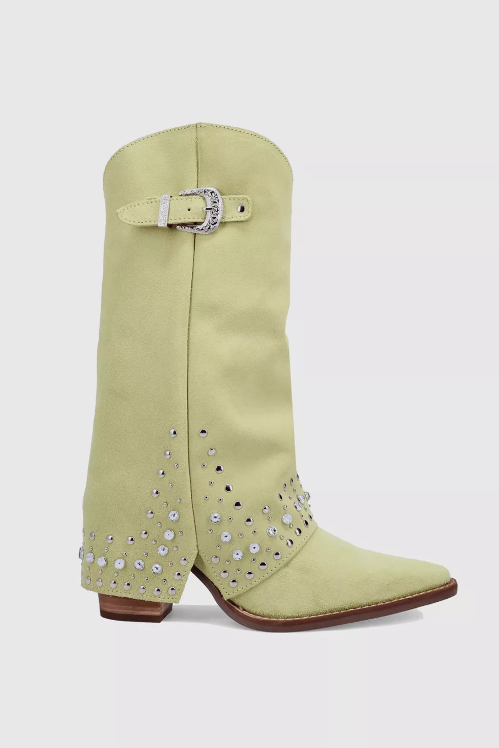 Dingo Howdy Honey Suede Foldover Cowboy Boot | Urban Outfitters (US and RoW)