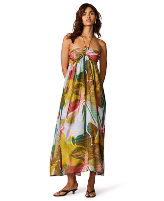 Women's Yazmina Sleeveless Halter Boho Dress | Macy's
