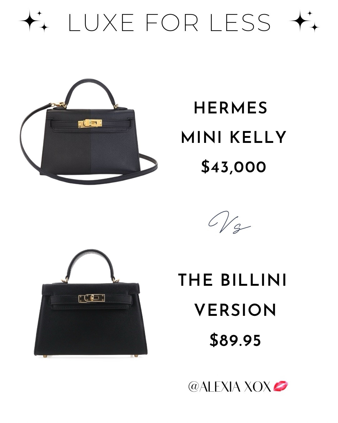 LUXE FOR LESS ✨
The same silhouette. The same energy.
Just a different price point.

Because true style isn’t about what you spend…
it’s how you wear it 💁🏻‍♀️

Shop all bags via my LTK — link in bio 🛍️

#luxeforless #quietluxury #designerinspired #affordableluxury #elevatedstyle


#LTKautumn #LTKgiftguide #LTKaustralia