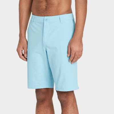 Men's 10.5" Hybrid Swim Shorts - Goodfellow & Co™ Polar Blue | Target