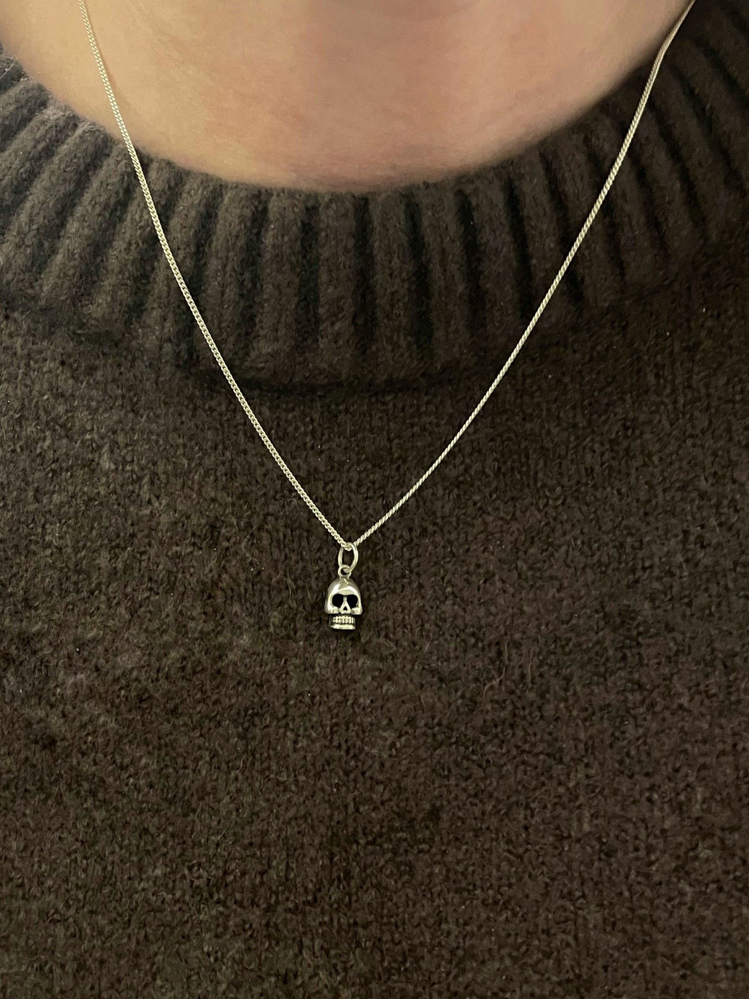 Tiny skull pendant 😍💀
Silver skull necklace 
Halloween 
Spooky 

#LTKFindsUnder50 #LTKStyleTip #LTKSeasonal