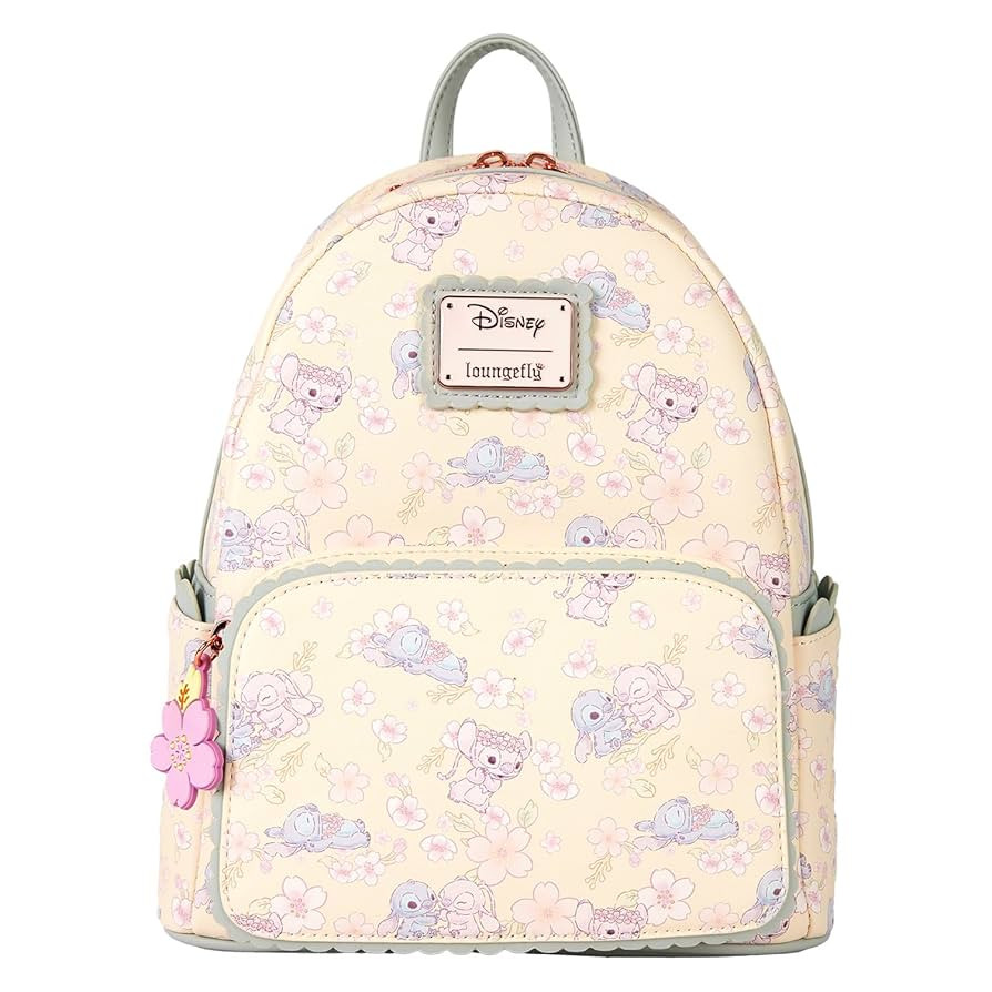 Loungefly Disney Cute Stitch Cherry Blossom Mini Backpack | Amazon (US)