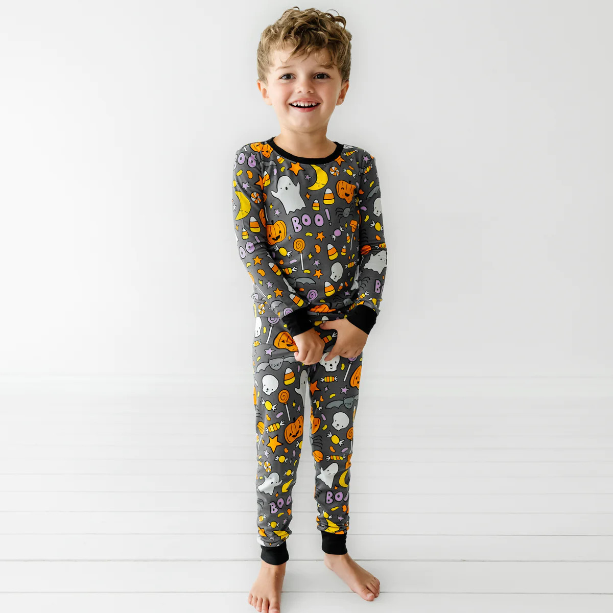 Hey Boo Two-Piece Pajama Set | Little Sleepies
