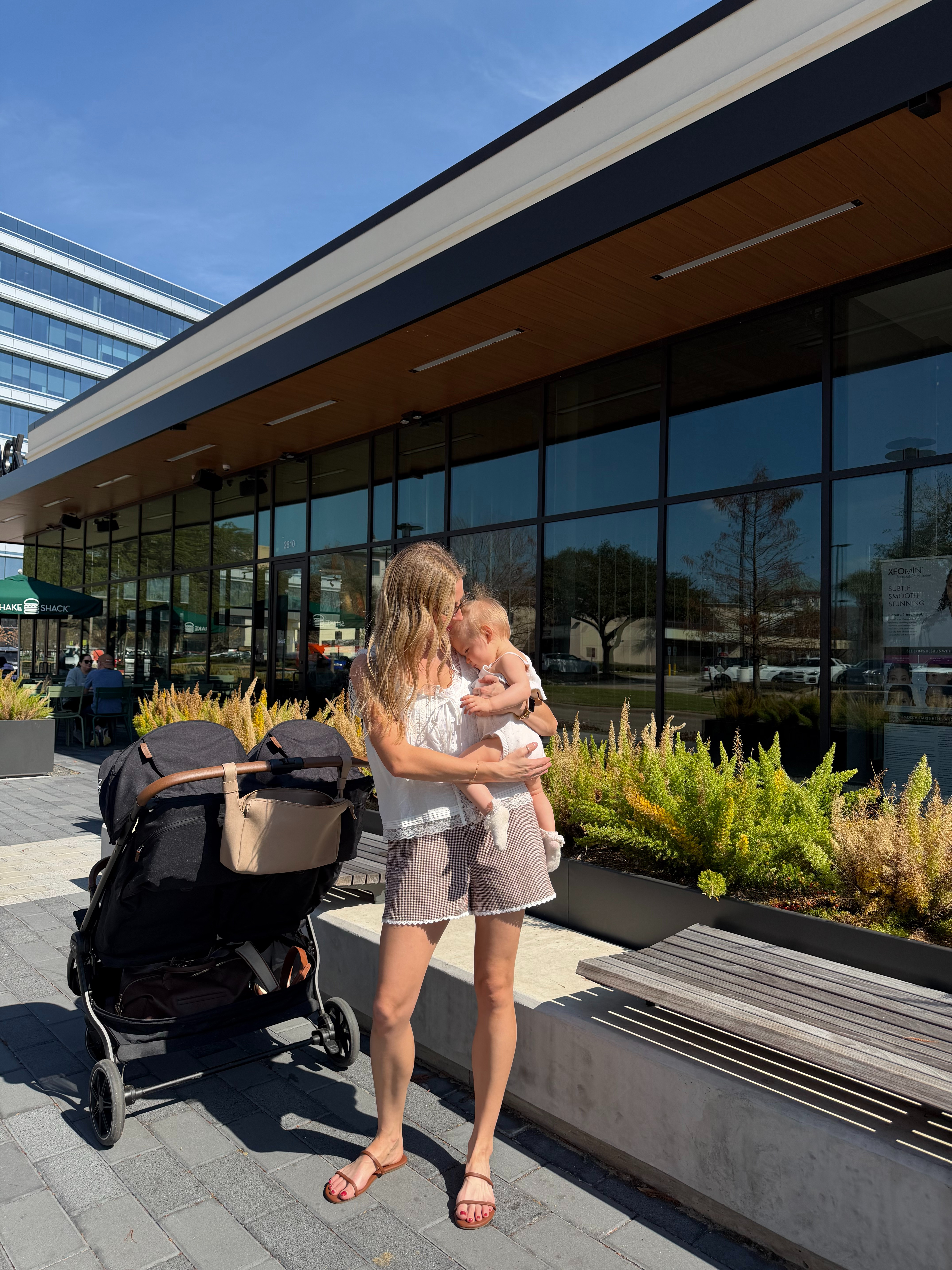 Early spring outfit inspo | wearing M lace tank + M boxer shorts
 

 