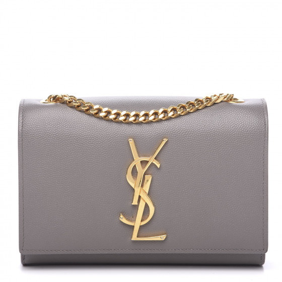 SAINT LAURENT

Grain De Poudre Small Monogram Kate Satchel Fog | Fashionphile