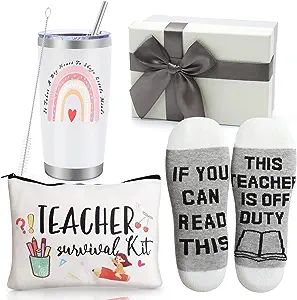 Best Teacher Appreciation Gifts,20 OZ Insulated Tumbler for Women Teacher Gifts,Unique Gifts Idea... | Amazon (US)