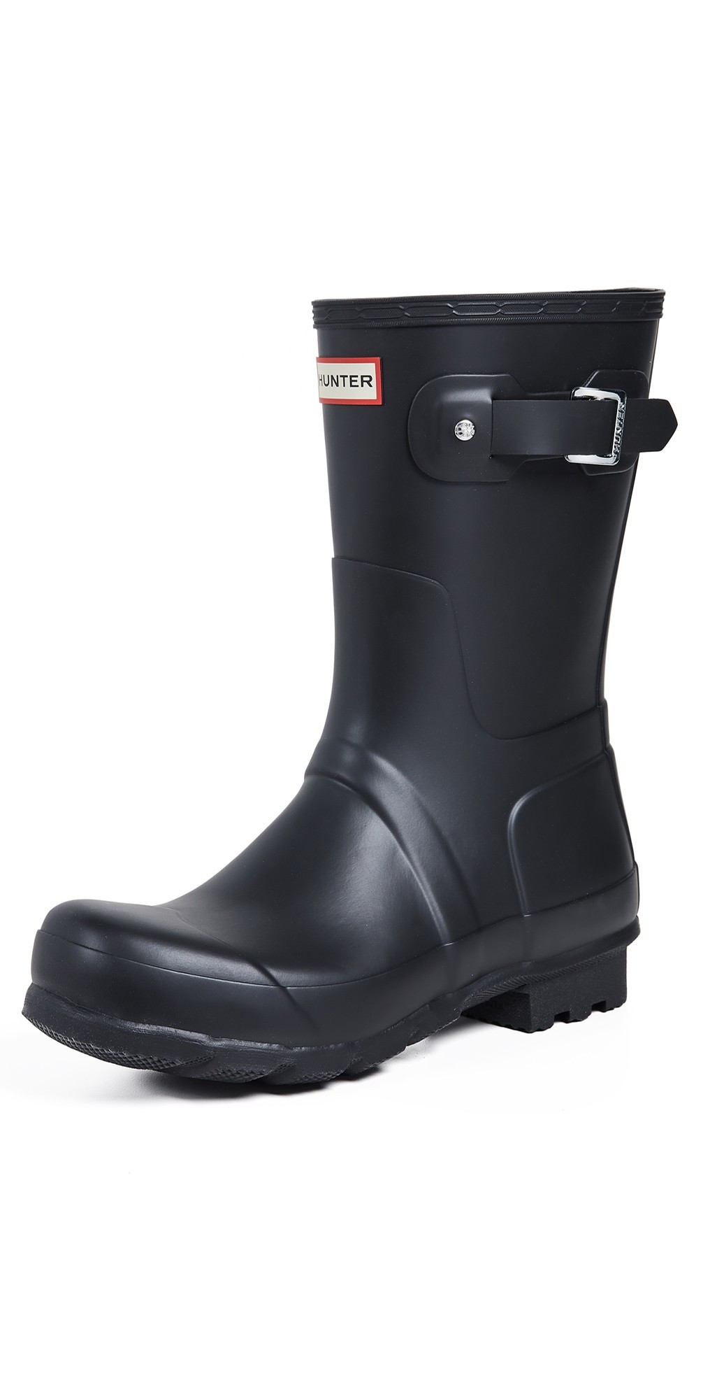 Hunter Boots Men's Original Short Rain Boots Black 12 | Shopbop