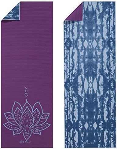Gaiam Yoga Mat - Premium 6mm Print Reversible Extra Thick Non Slip Exercise & Fitness Mat for All Ty | Amazon (US)