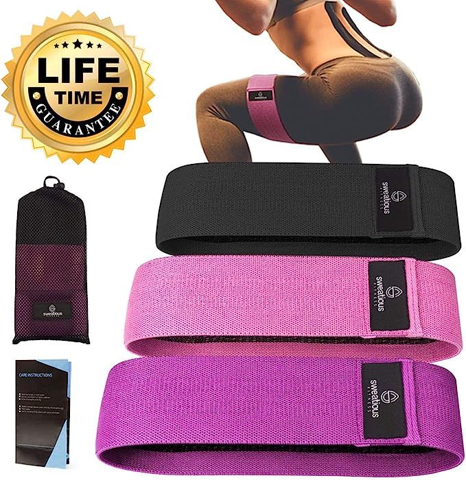 FITKISSG Resistance Bands Booty Bands Hip Bands for Legs and Butt Fabric Exercise Bands for Women... | Amazon (US)