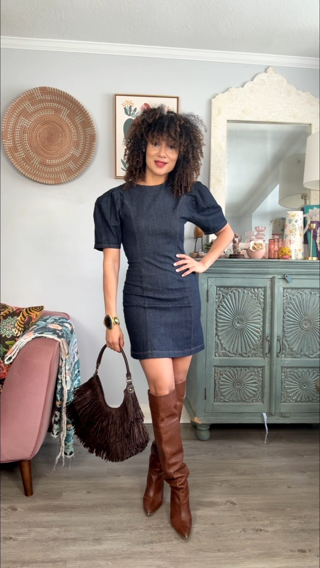 Three winter dress options for women over 30. I’m in a S in the biege knit dresses and M in the charcoal knit and M in the denim. They run small, I’m usually a size S so size up  in those two 

#LTKover50style #LTKdresses #LTKcanada