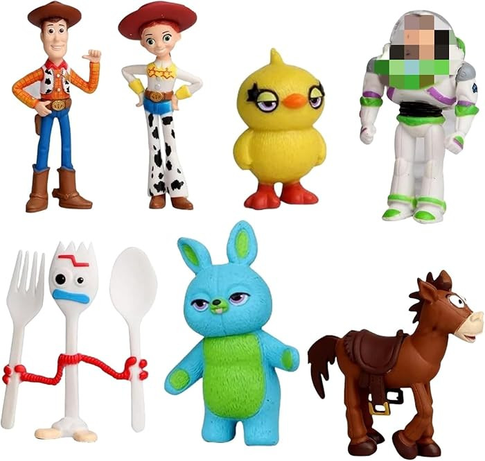 Action Figures Toys Set, 1.5-2.3 inches Tall Action Figures with Woody, Buzz and Jessie ,Toy Anim... | Amazon (US)