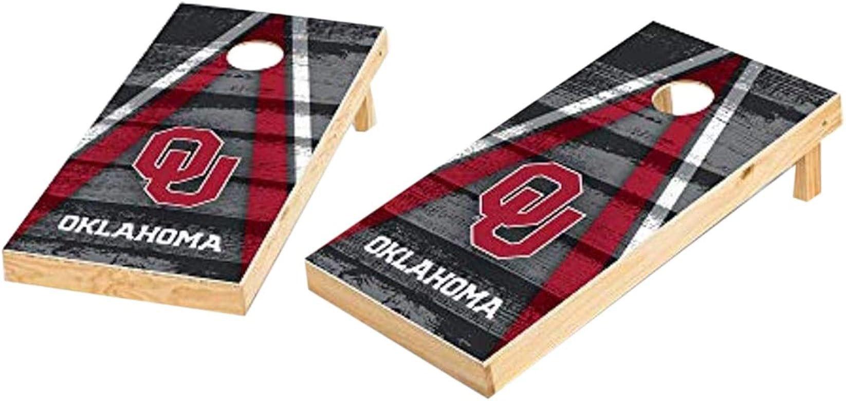 Wild Sports NCAA College 2' x 4' Wood Direct Print Tournament Cornhole Set, 8 Bean Bags, Vintage ... | Amazon (US)