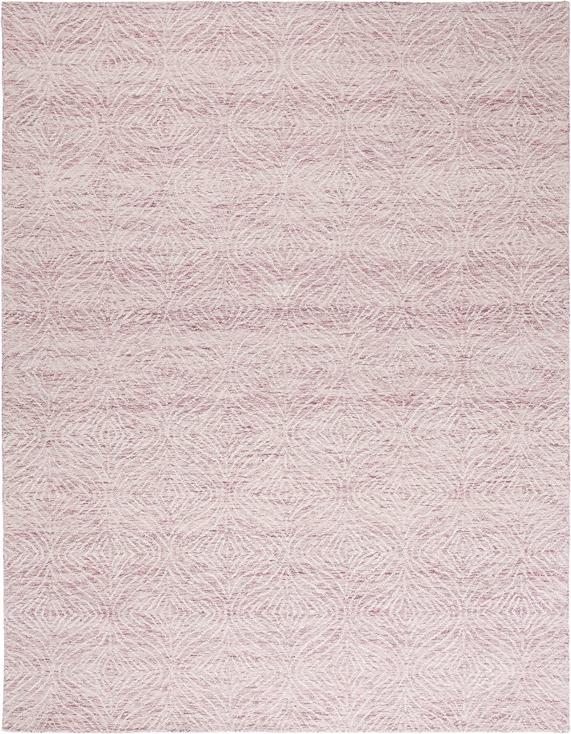 SAFAVIEH Metro Collection 8' x 10' Dark PinkIvory MET904U Handmade Premium Wool Living Room Dinin... | Amazon (US)