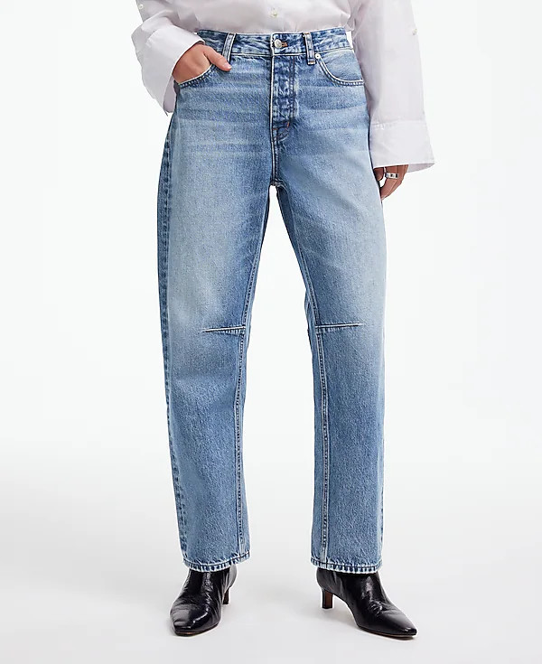 The Petite Darted Barrel-Leg Jean | Madewell | Madewell
