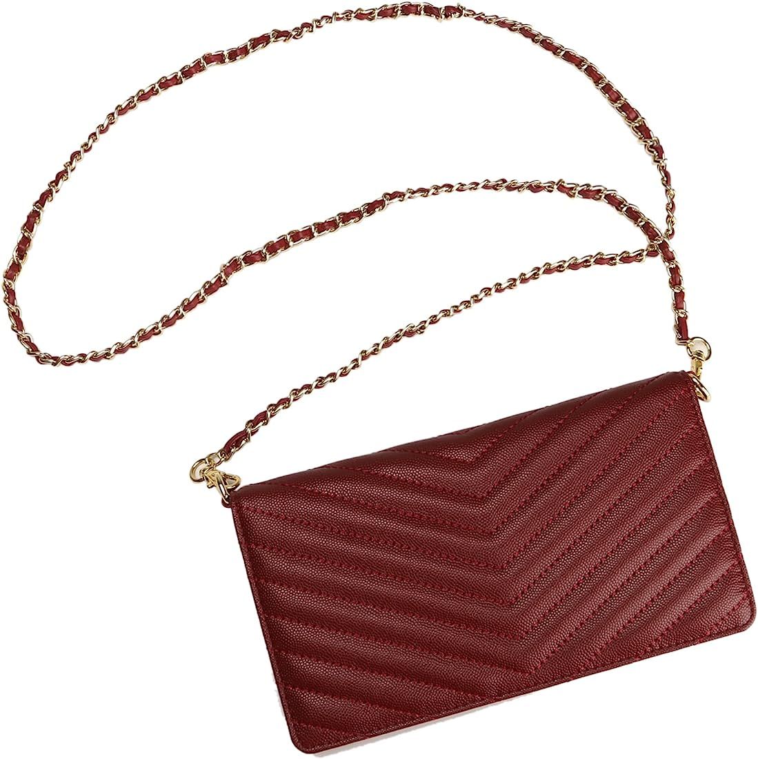 YALUXE Leather Wristlet Clutch Wallet Purse Envelope Style Crossbody Bags for Women Mothers Day G... | Amazon (US)