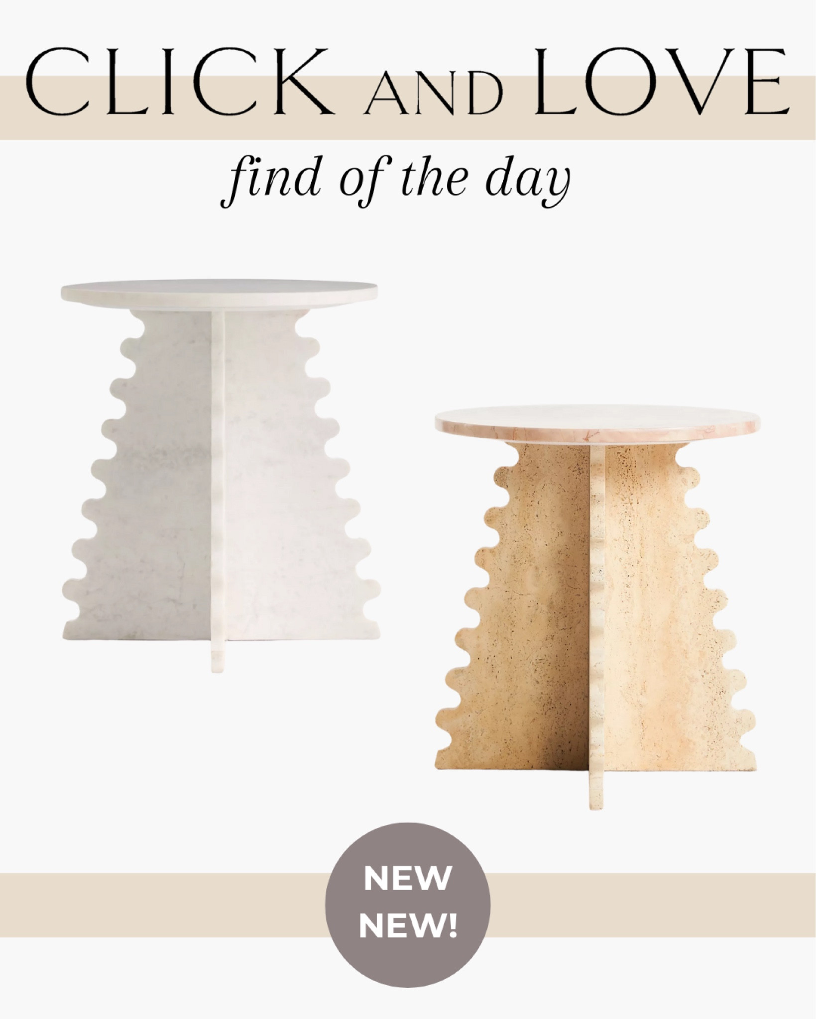 I am undone by this new arrival at Anthropologie! This end table is classic yet modern at the same time, giving dimension to any space with great functionality! Available in two colors. Which color is your favorite?! 

Nightstand, accent table, side table, scalloped nightstand, scallop furniture, grandmillennial style, bedroom furniture, bedroom, living room, side room, sunroom, guest room, bedroom styling, bedside table, Modern home decor, traditional home decor, Interior design, shoppable inspiration, curated styling, beautiful spaces, classic home decor, bedroom inspiration, style tip, look for less, designer furniture

#LTKFamily #LTKStyleTip #LTKHome