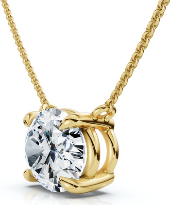 Bliss Diamond Certified 2Ct Diamond Oval Solitaire Pendant 14k Gold 18" Womens Chain Lab Grown | ... | Nordstrom