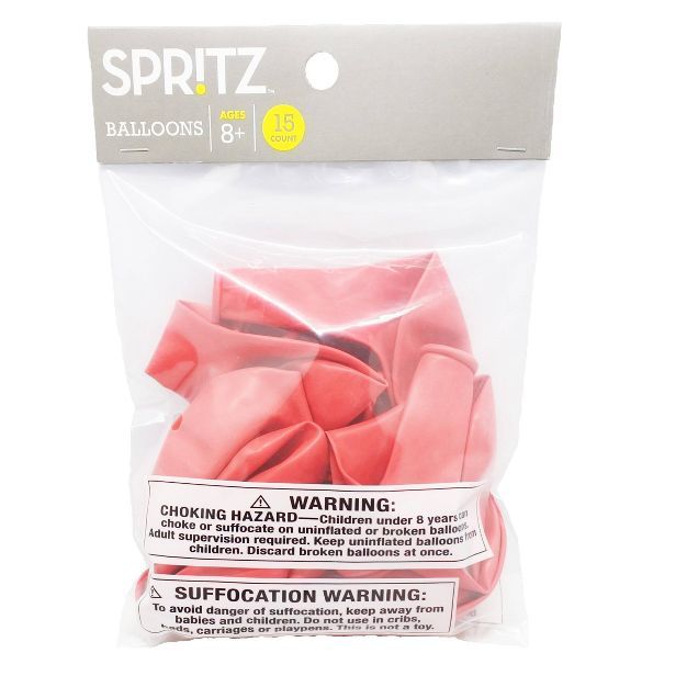 15ct Red Balloons - Spritz&#8482; | Target