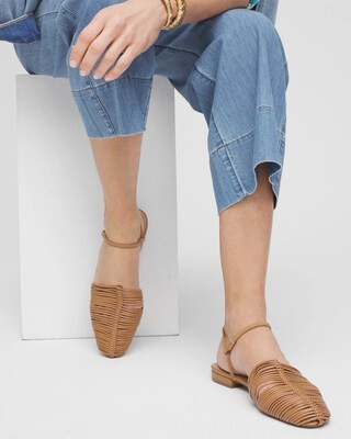 Women's Woven Slingback Sandals in Neutral | Chico's | Chico's