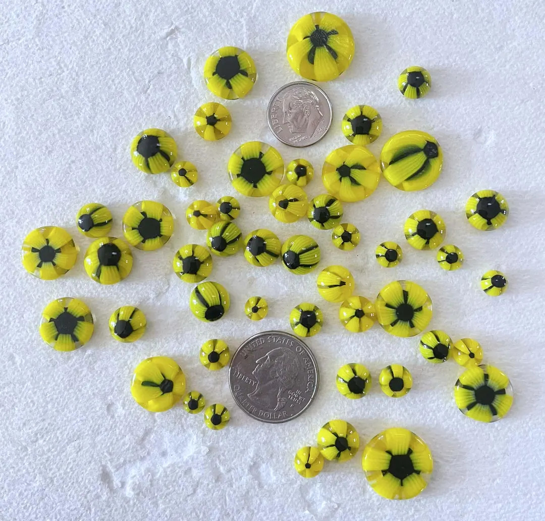 Murrini Drops and Coin Mix-#80- 1.5 Oz. Coe 96, Glass Embellishments - Etsy | Etsy (US)