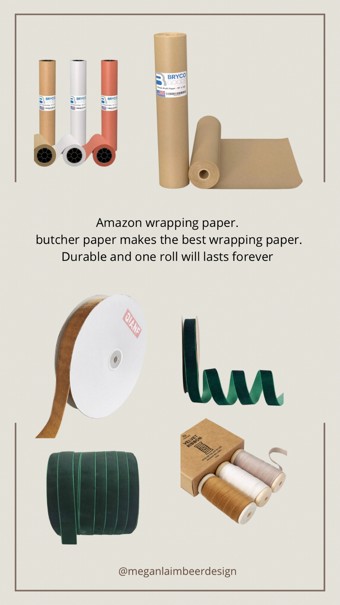 Amazon wrapping supplies 

#LTKHoliday #LTKhome