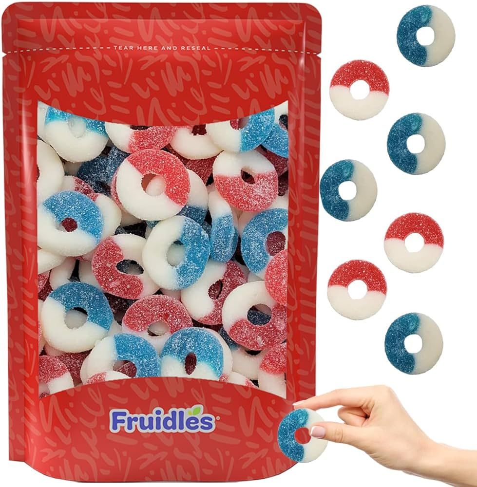 Fruidles USA Patriotic Gummy Freedom Rings Candy Holiday Treats, 4th of July, Fun and Festive Sna... | Amazon (US)