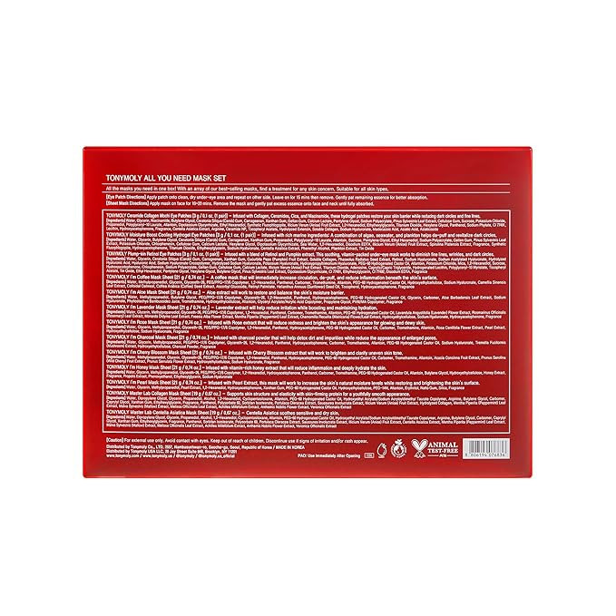 TONYMOLY All You Need Mask Set – 13-Piece Face Mask Set with 10 Hydrating Sheet Masks & 3 Eye M... | Amazon (US)