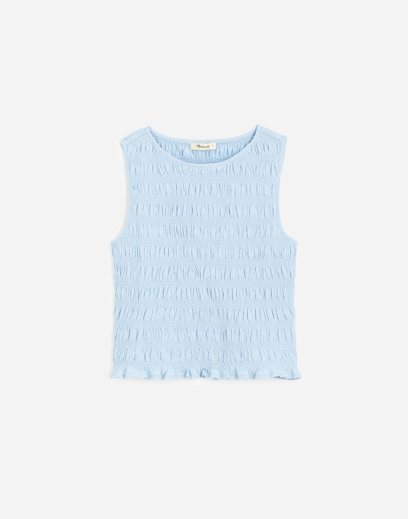 Smocked Boatneck Tank | Madewell | Madewell