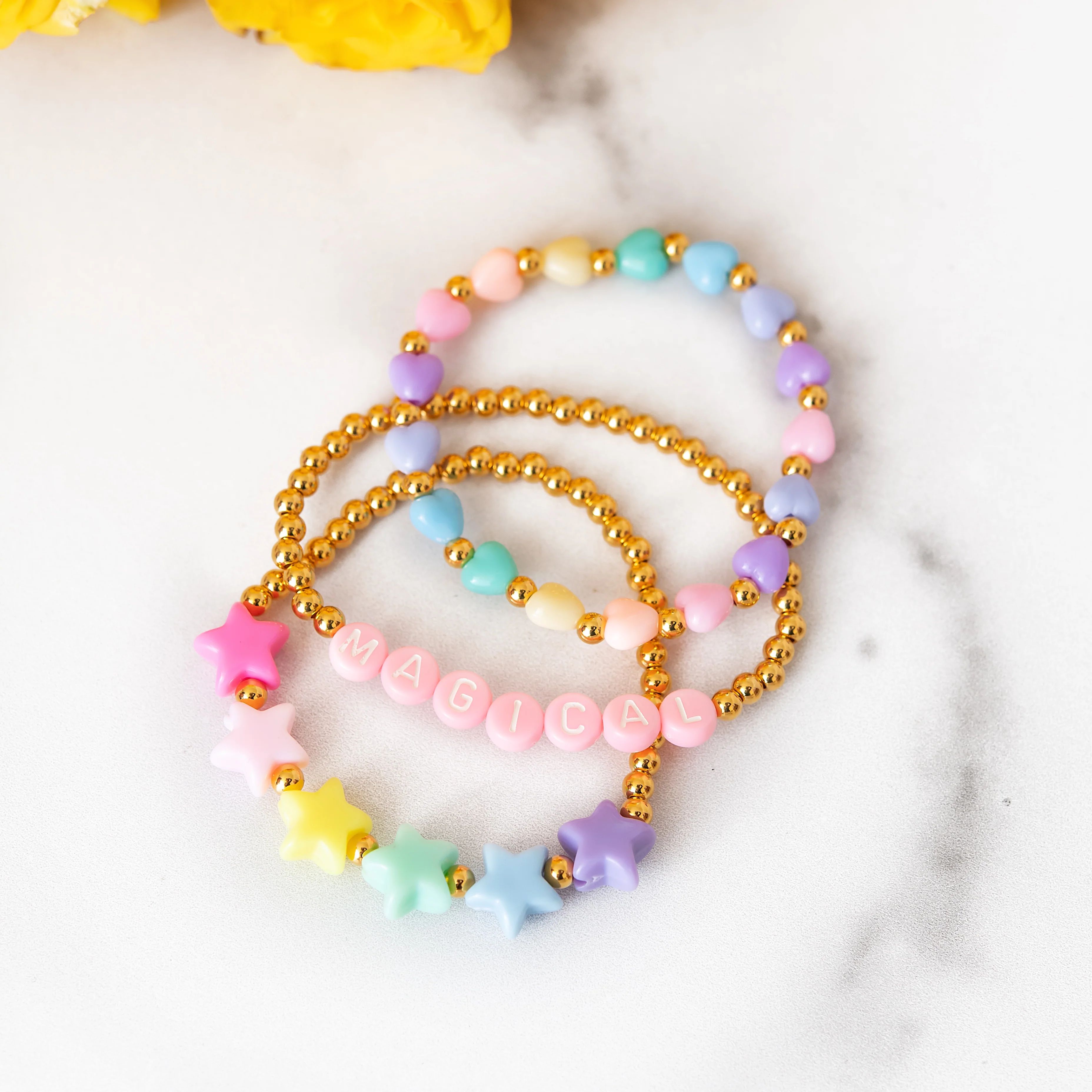 Magical Bracelet Set of 3 | Golden Thread