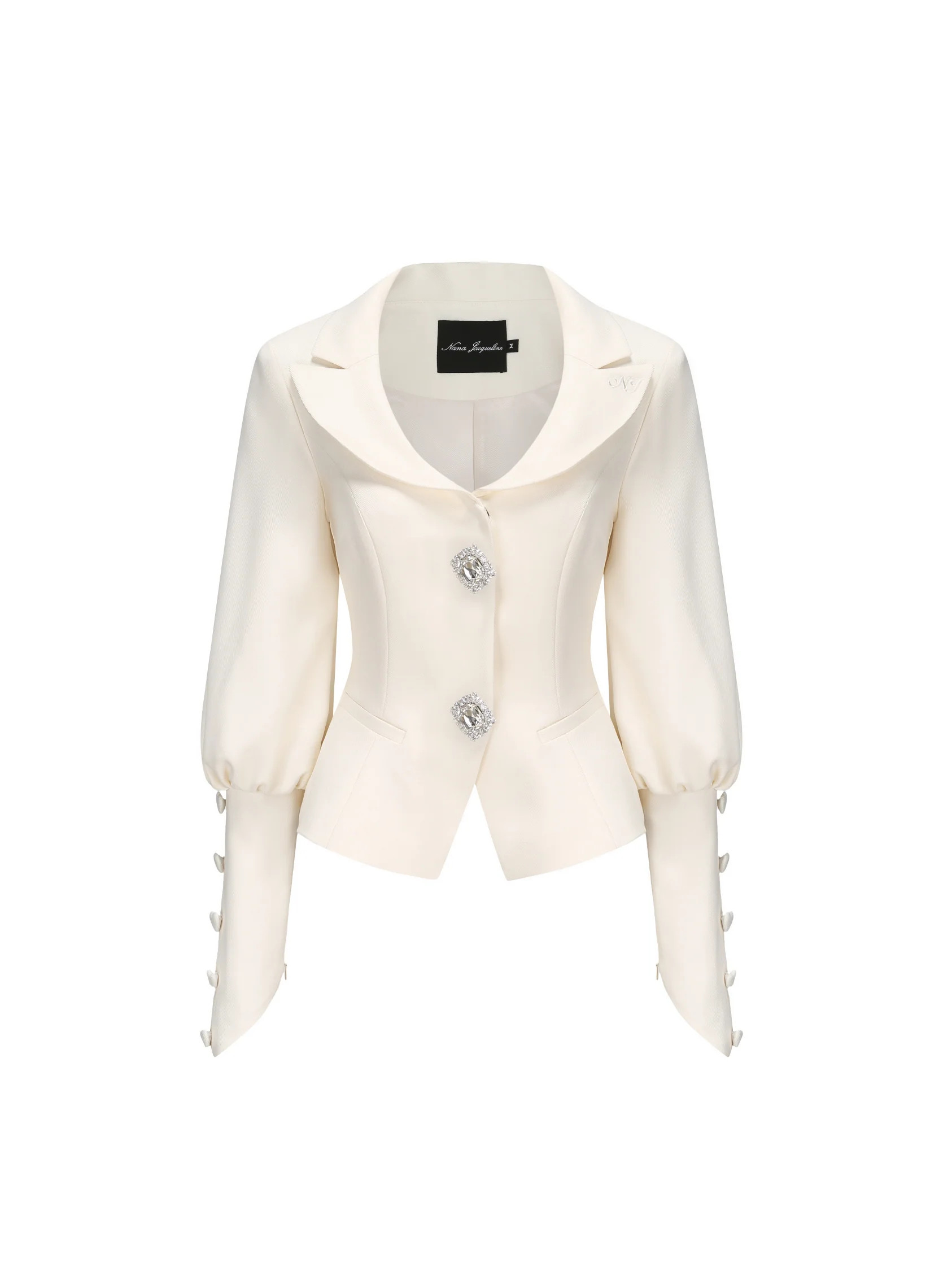 Annica Blazer (White) (Final Sale) | Nana Jacqueline