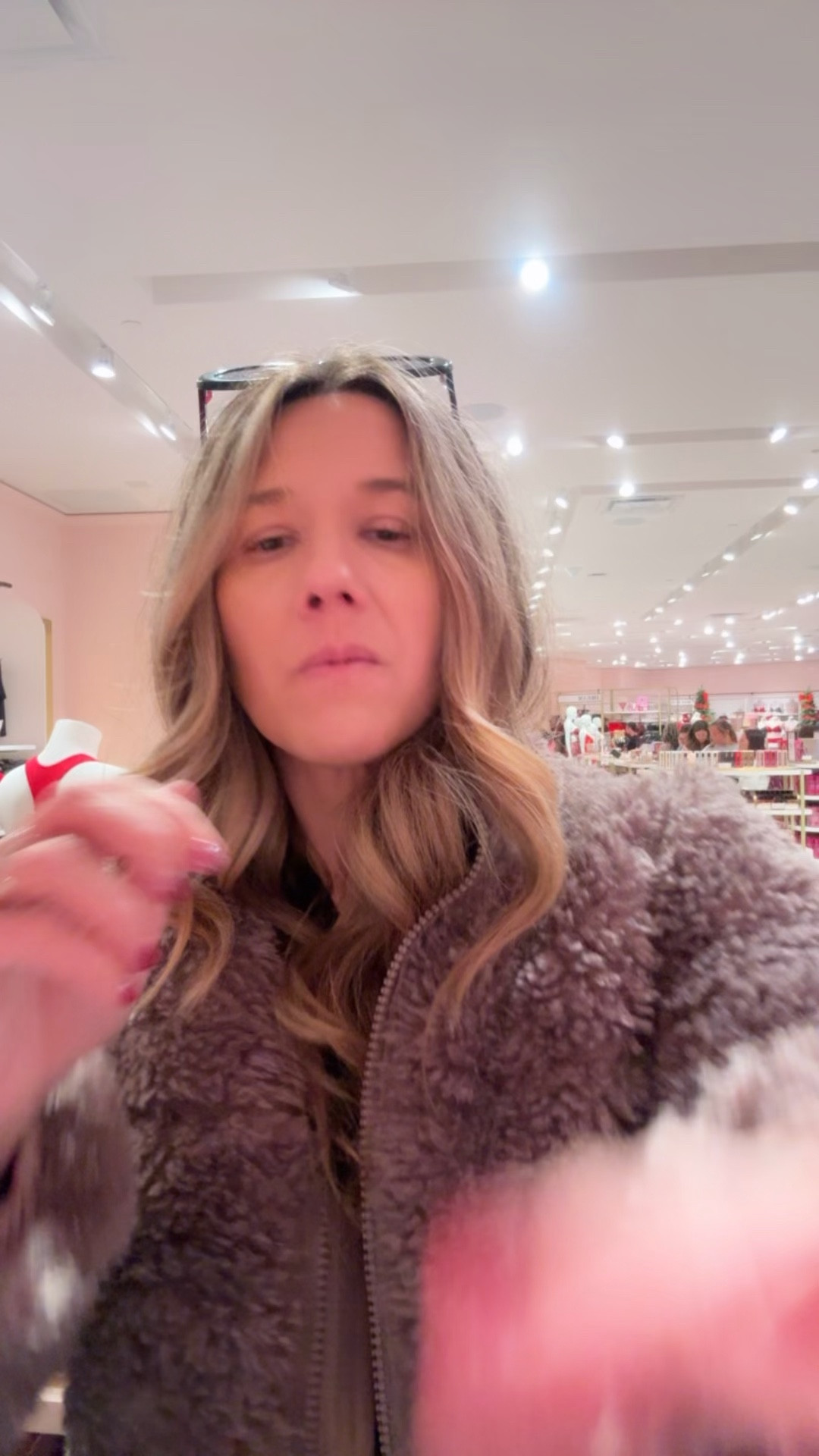 Sherpa try on haul at Victoria's Secret - wearing xs but small would be better 

#LTKHoliday #LTKGiftGuide