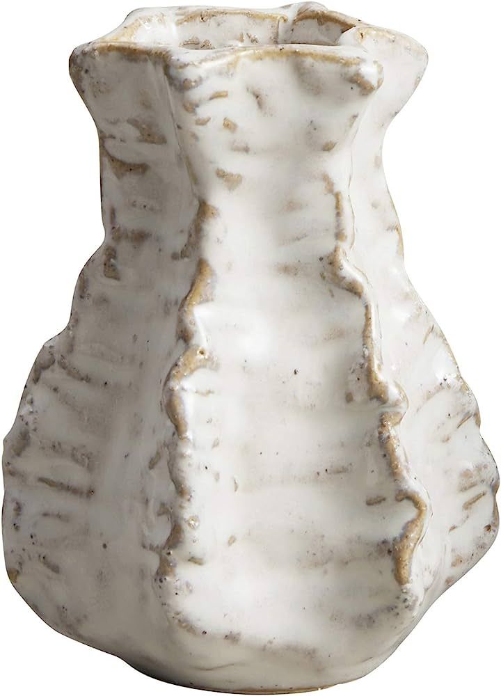 47th & Main Coastal Ceramic Decorative Vase, 4.25" Tall, Shell | Amazon (US)