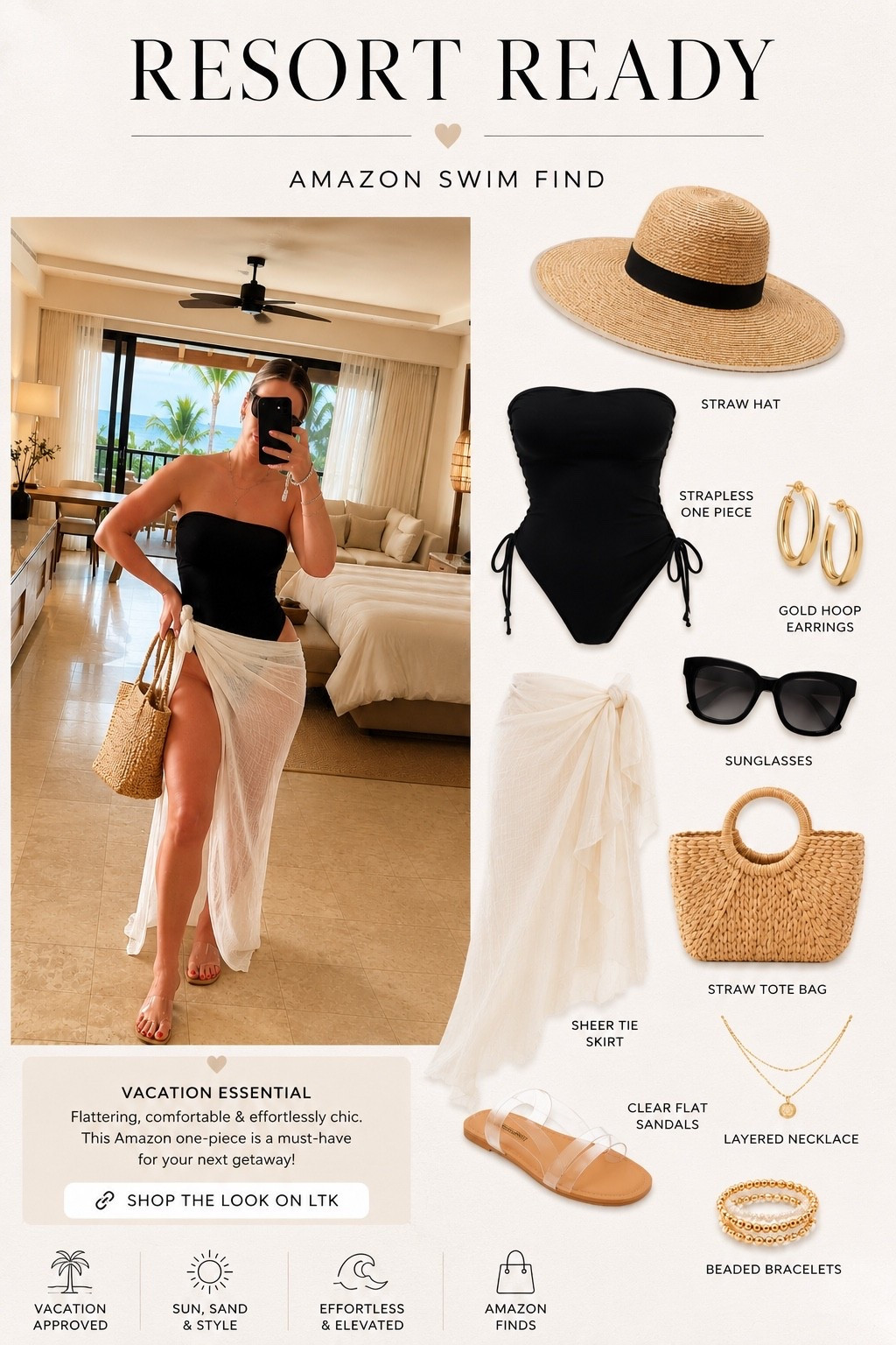 Resort Ready 🖤


And a swimsuit that does it all. 🖤 This Amazon one-piece has quickly become one of my favorite vacation finds. The strapless design creates a clean, flattering silhouette, while the adjustable side ruching lets you customize the fit from poolside lounging to beach walks.

Classic, comfortable, and endlessly versatile—just add a linen cover-up, oversized sunnies, and your favorite sandals for an effortless resort look.

Everything is linked! ✨

#LTKStyle #AmazonFashion #AmazonFinds #ResortWear

#LTKSwim