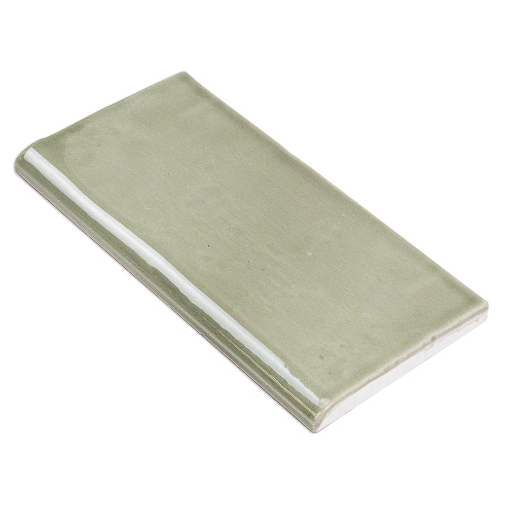 Bond Tile Barcelona 3" W x 6" L Polished Ceramic Subway Bullnose Wall Tile Trim & Reviews | Wayfa... | Wayfair North America