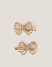 2-Pack Curly Bow Hair Clips | Monsoon (UK)