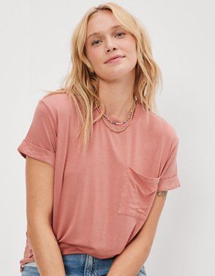 AE Soft & Sexy Pocket T-Shirt | American Eagle Outfitters (US & CA)