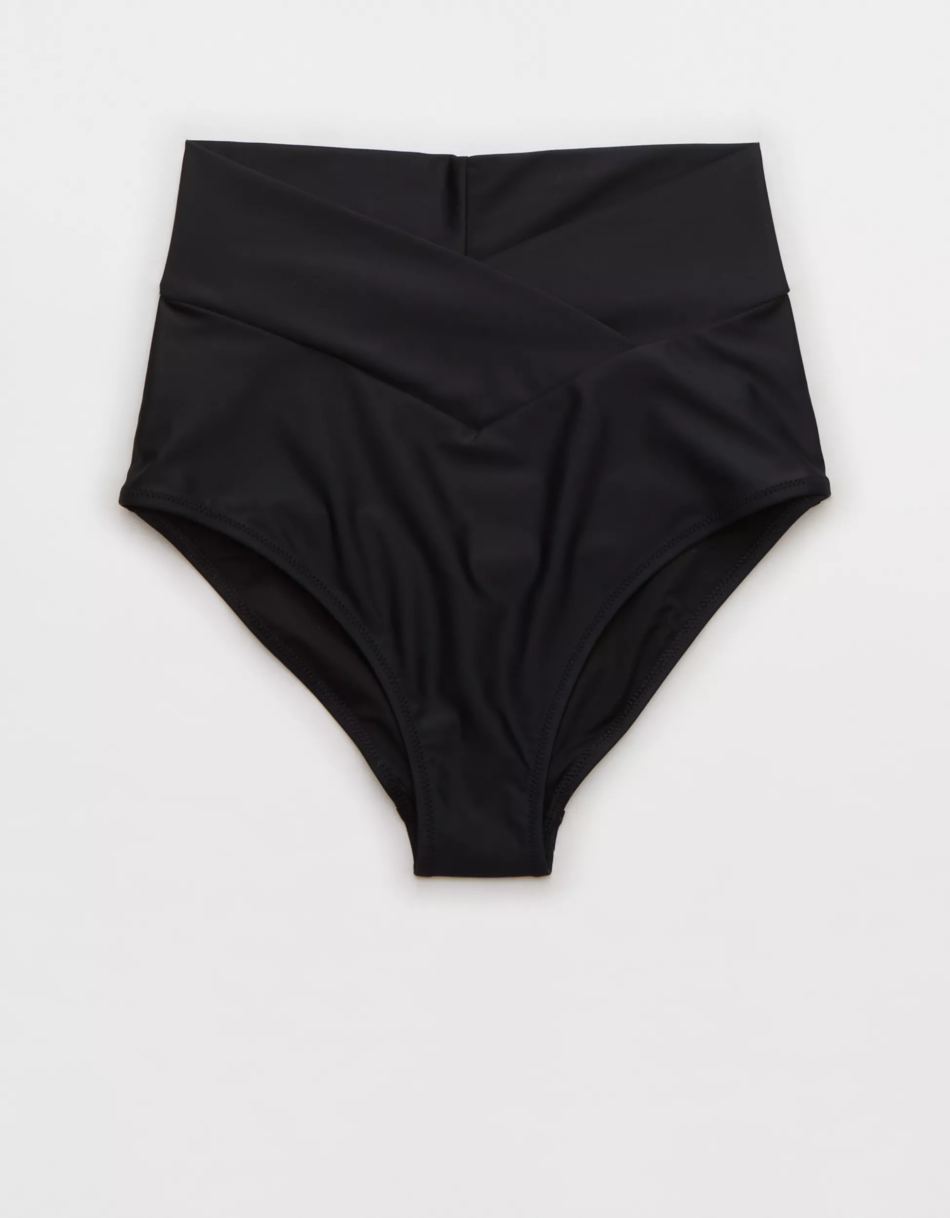Aerie Crossover High Waisted Bikini Bottom | Aerie
