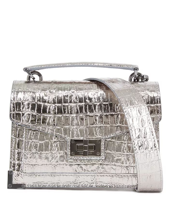 Emily Small Embossed Metallic Leather Handbag | Bloomingdale's (US)