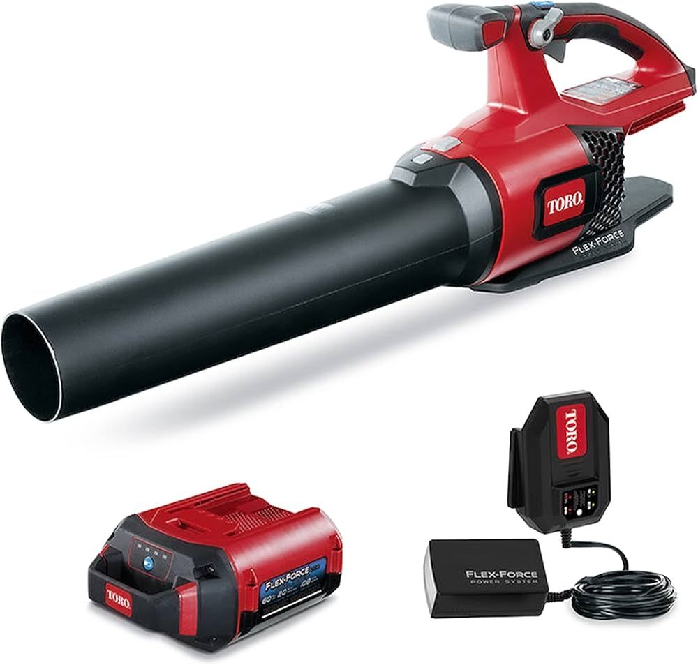 Toro Flex Force 60-Volt Max Brushless and Cordless Leaf Blower with 2.5-Ah Battery and Charger | Amazon (US)