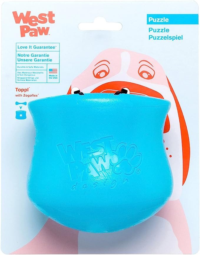 WEST PAW Zogoflex Toppl Treat Dispensing Dog Toy Puzzle – Interactive Chew Toys for Dogs – Do... | Amazon (US)